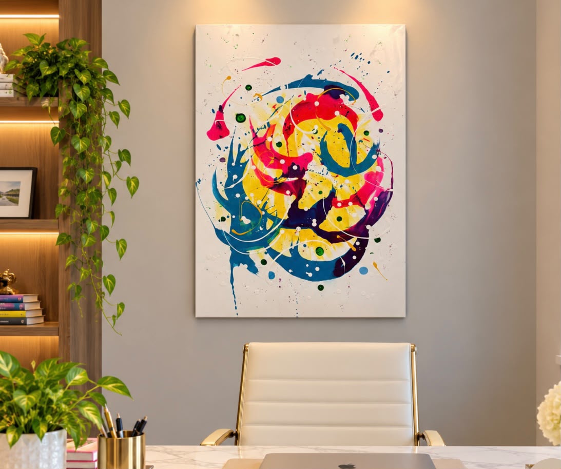 Limitless Energy – Original Abstract Acrylic Painting on Canvas (24x36 Inches)